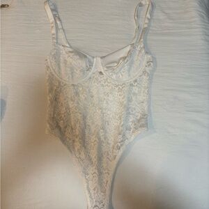 Edikted Cream Lace Top